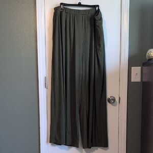 Cider Olive Ribbed Lounge Pants